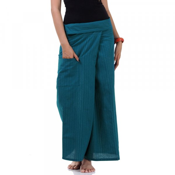 Thai Fischerhose Wickelhose mit Nadelstreifen