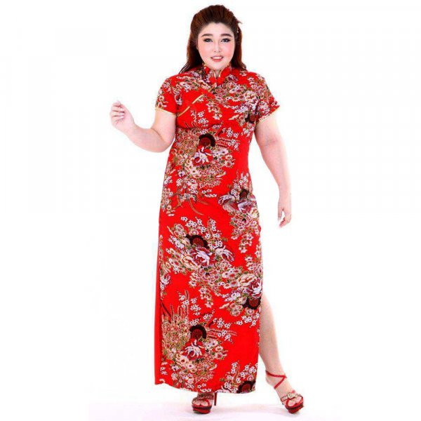 Plus Size China Qipao Kleid