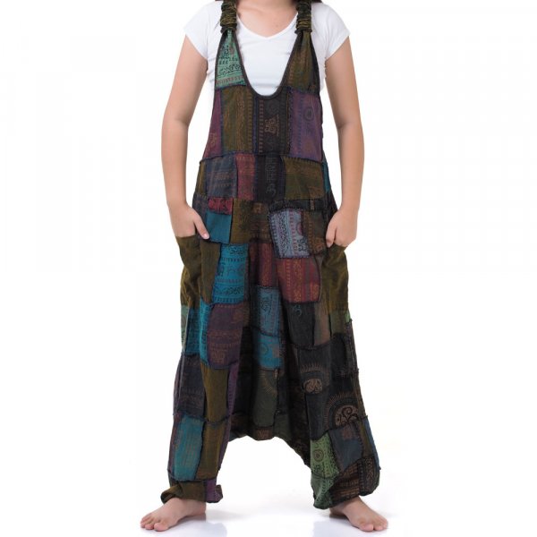 Patchwork Jeans Overall Spirit of Shiva