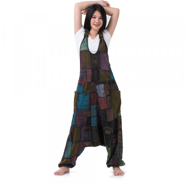 Patchwork Jeans Overall Spirit of Shiva