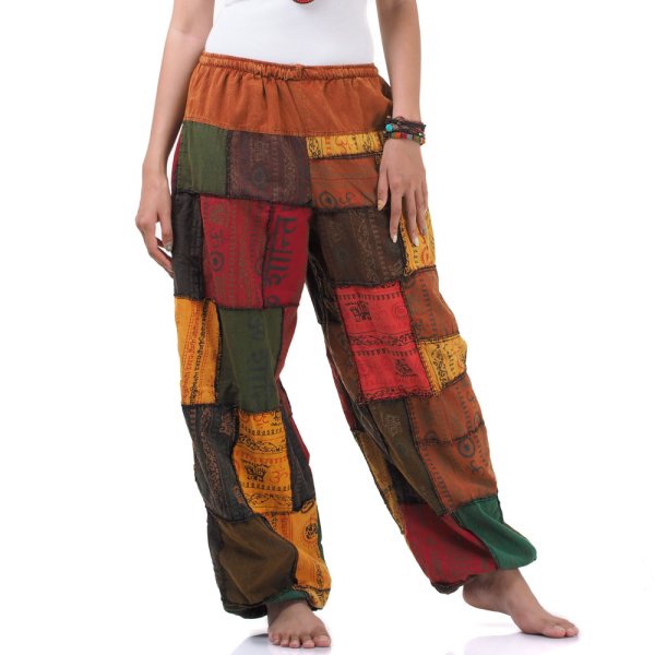 Patchwork Jeans Aladinhose Spirit of Buddha