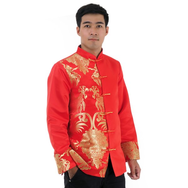 Traditionelle China Jacke Rot