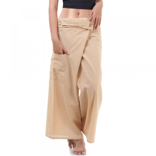 Thai Fischerhose Wickelhose mit Nadelstreifen