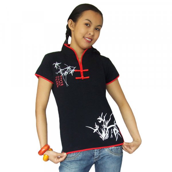 Asia Tai Chi Yoga Bambus T-Shirt