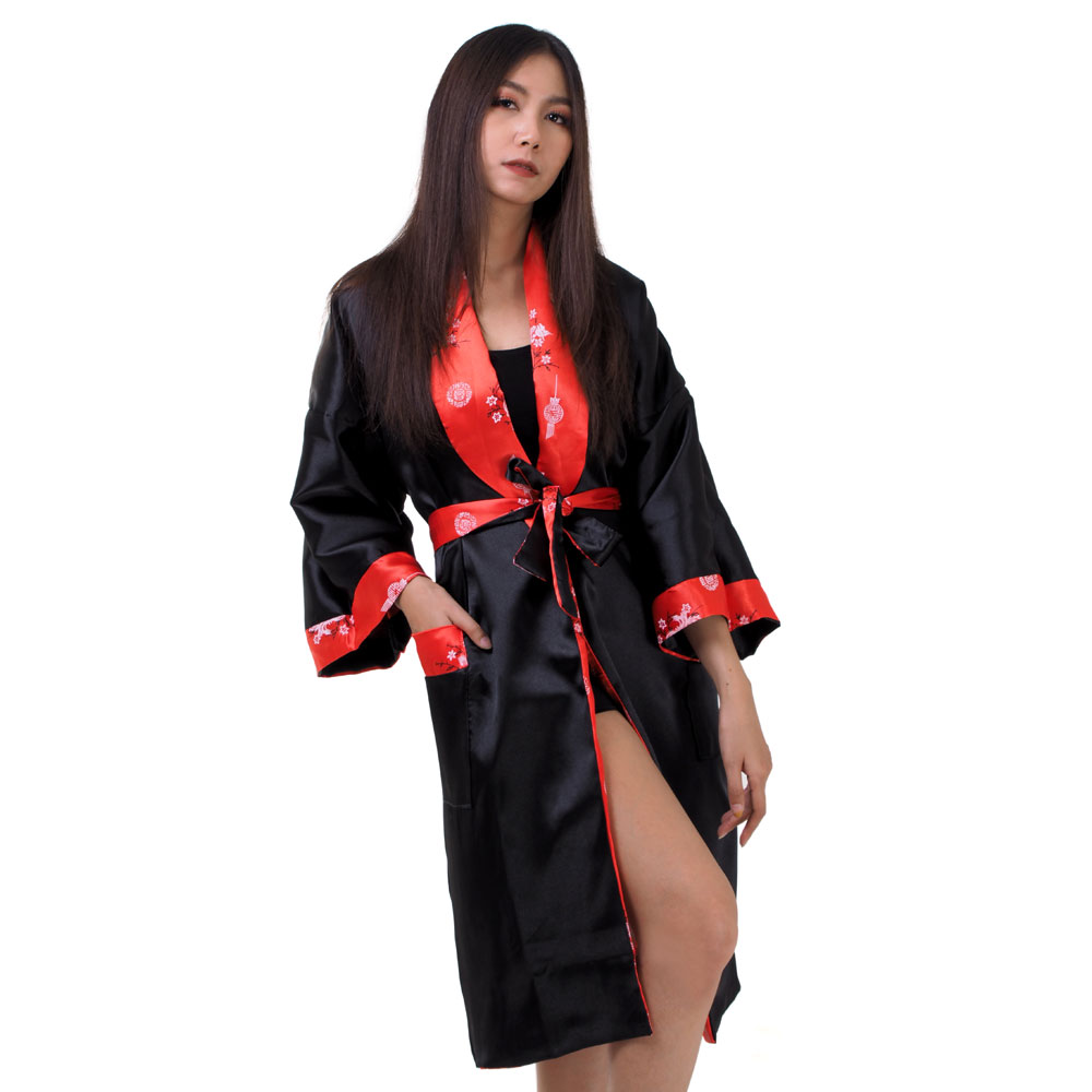 Satin Drachen Kimono Morgenmantel für Damen | Princess of Asia | Mode &  Fashion aus Asien