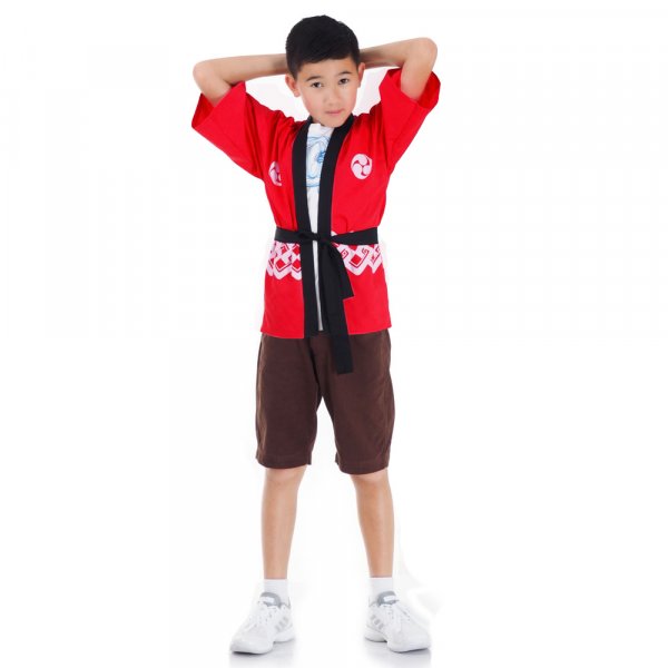Kinder Happi Kimono Jacke Rot HAP-K6-1.jpg