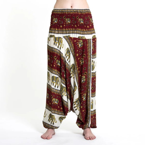Damen Haremshose Royal Thai Elefant
