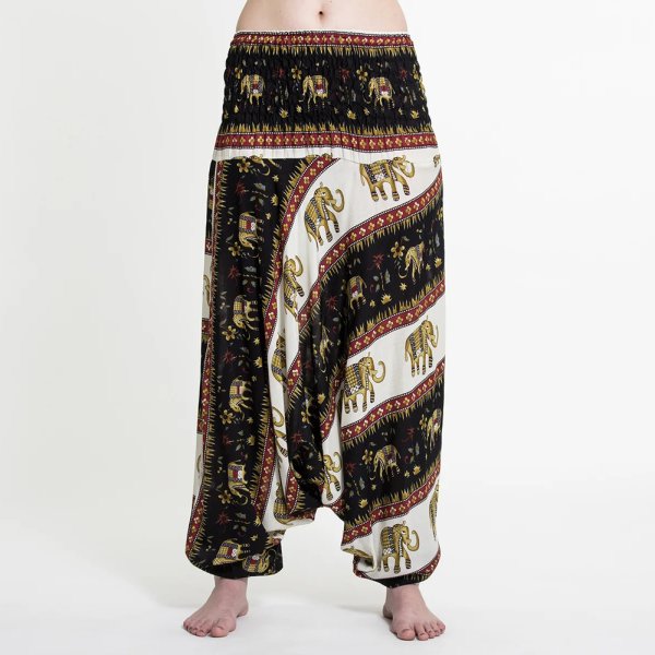 Damen Haremshose Royal Thai Elefant