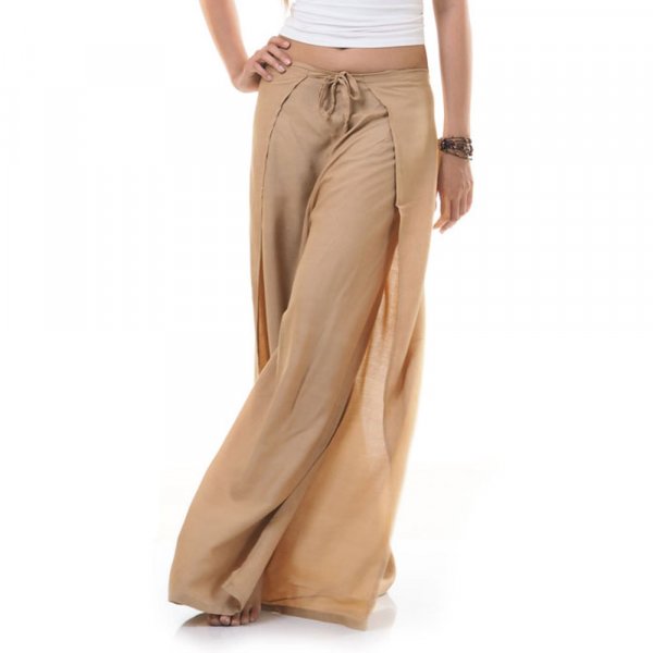 Thai Wickelhose Hosenrock Braun