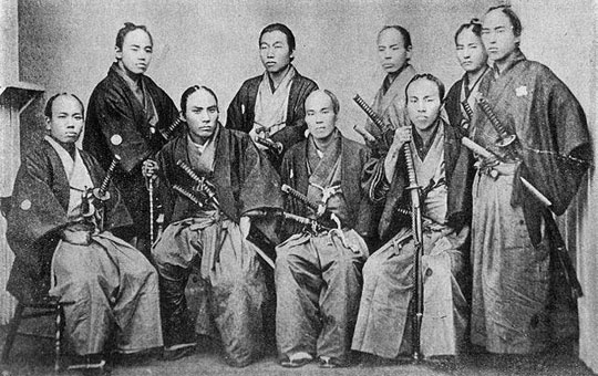japanische-Samurai-in-Hakama