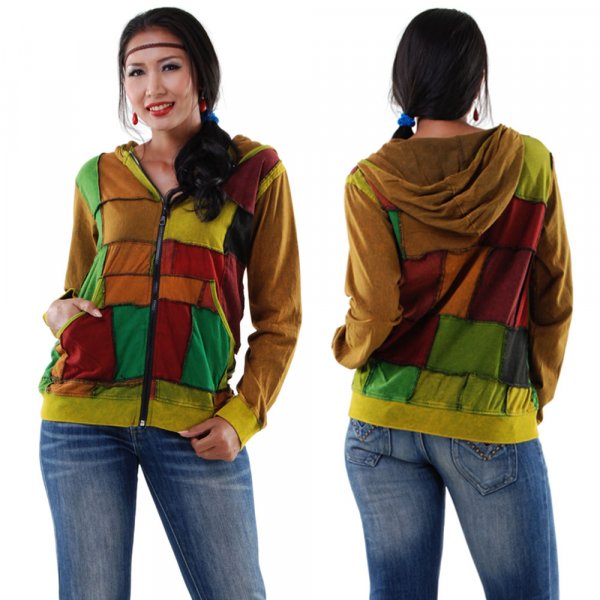 Hippie Goa Patchwork Jacke