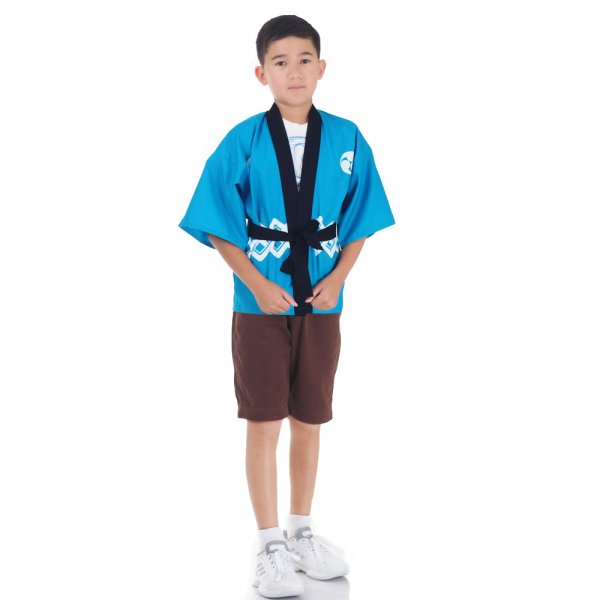 Kinder Happi Kimono Jacke Blau HAP-K3-1.jpg