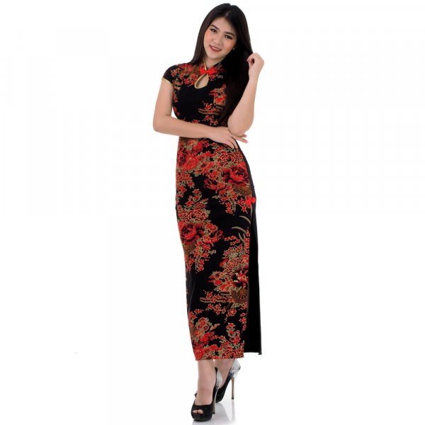 Langes China Qipao Asia Kleid