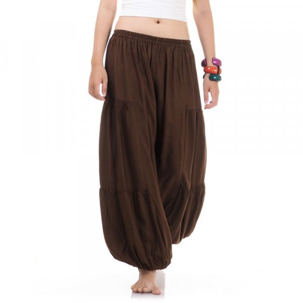 Orientalische Ballon Aladinhose Braun 1