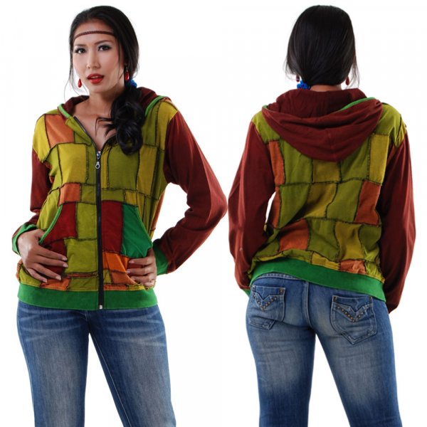 Hippie Goa Patchwork Jacke