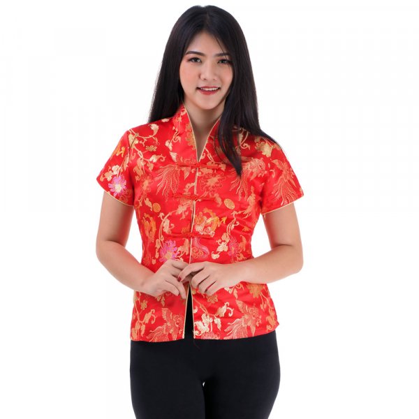 China Bluse Qipao Shirt Rot