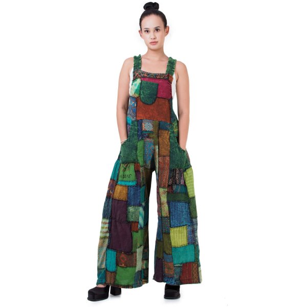 Patchwork Jeans Overall Spirit of Aztecs