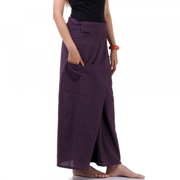 Thai Fischerhose Wickelhose mit Nadelstreifen