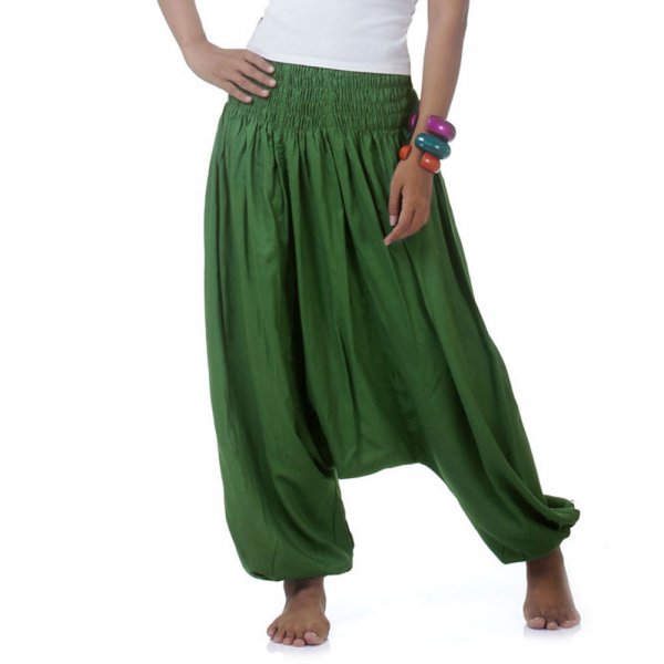 Thai Haremshose Yogazeit Olive 1