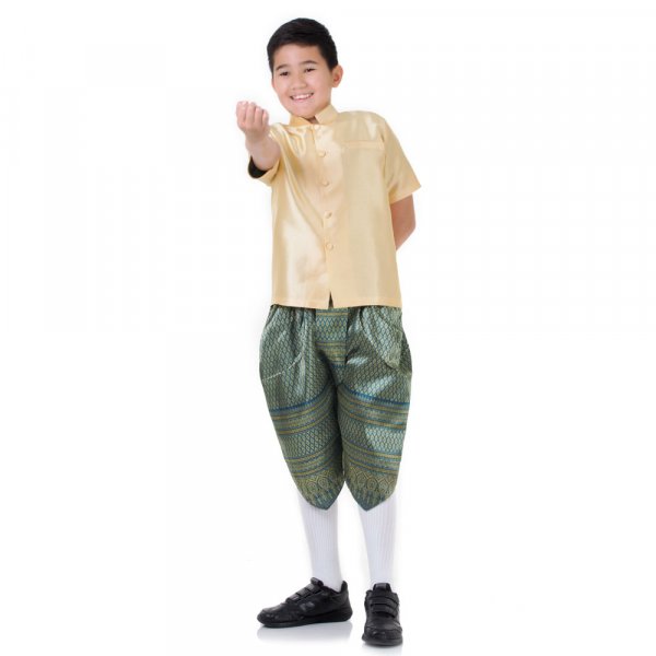 Traditionelles Thai Jungen Outfit Raj Pattern